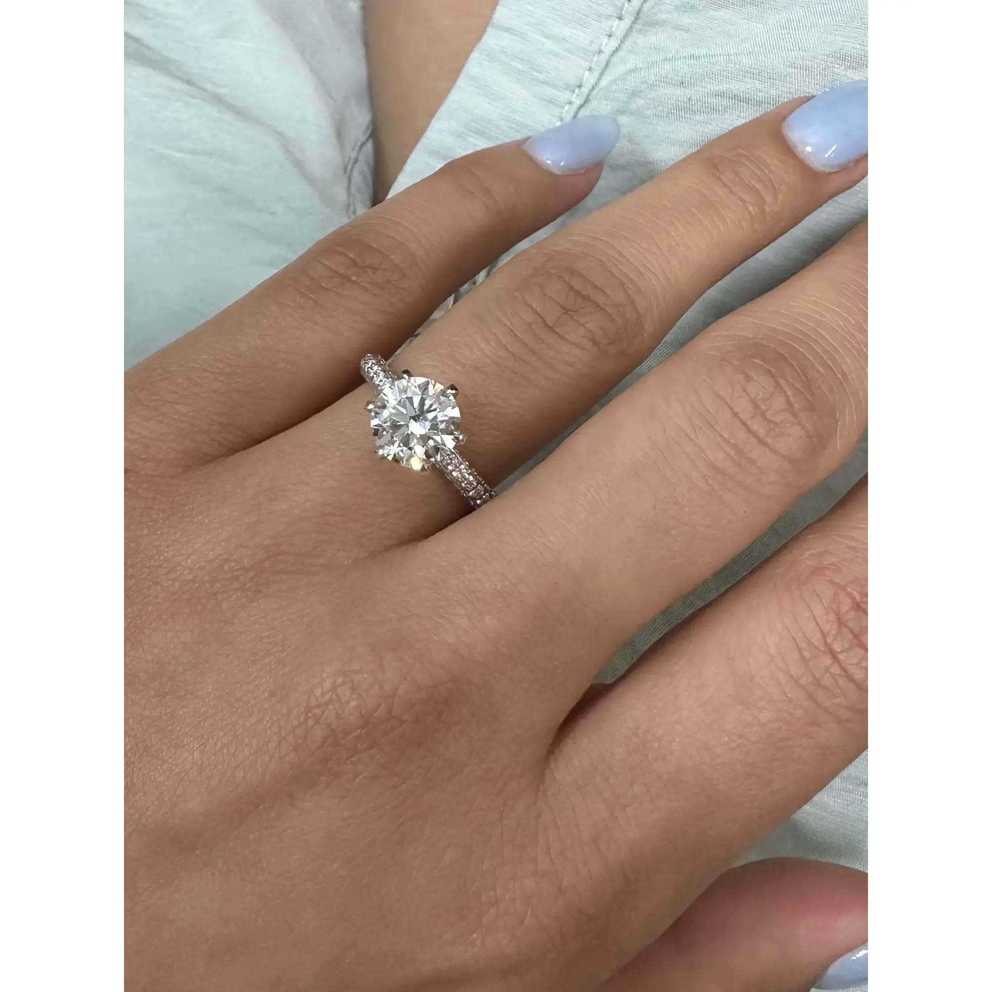 6th image of Rachel Koen 045659 Engagement Ring with Diamonds, New condition
