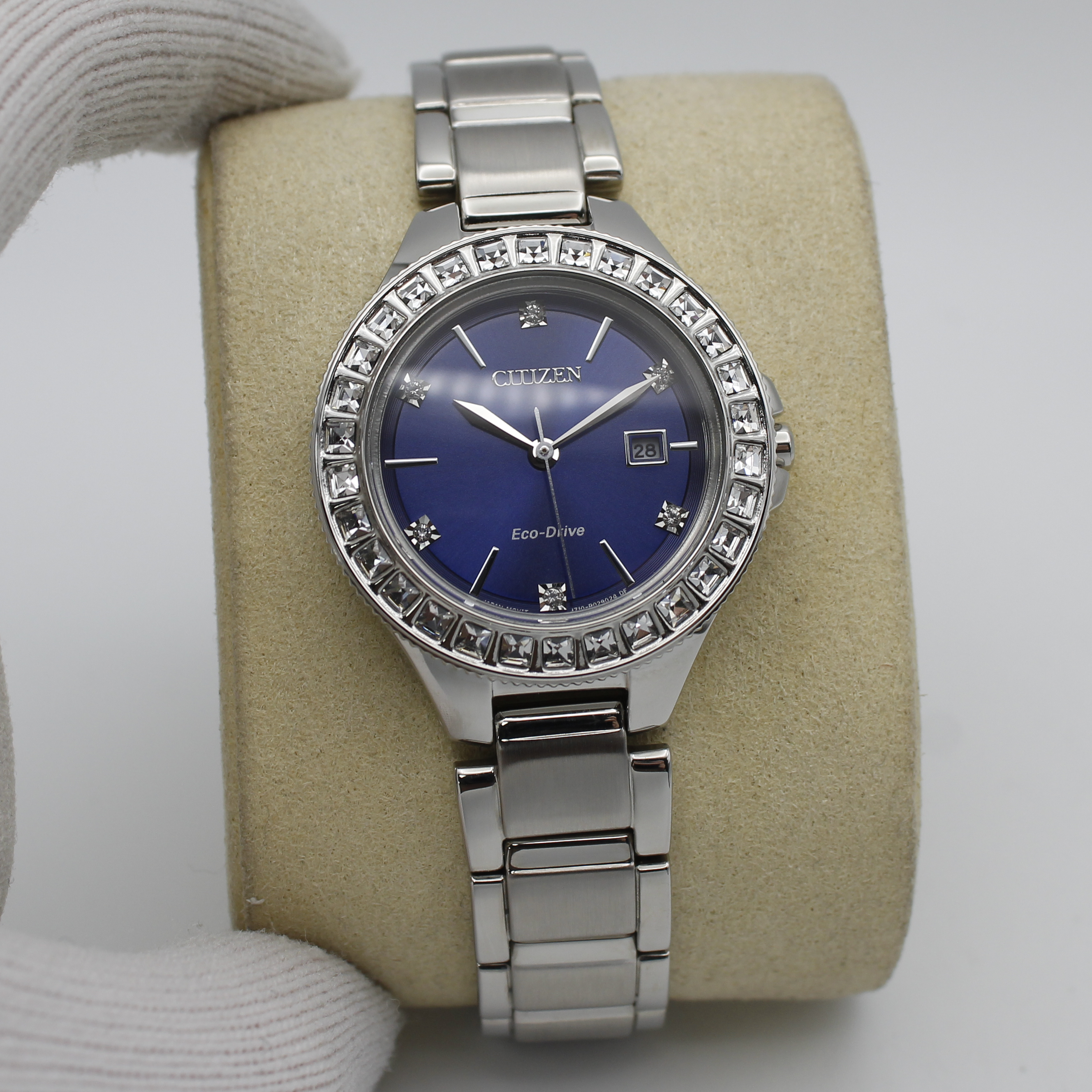 Citizen Silhouette Eco-Drive Steel Crystal Blue Dial Ladies  display picture 1