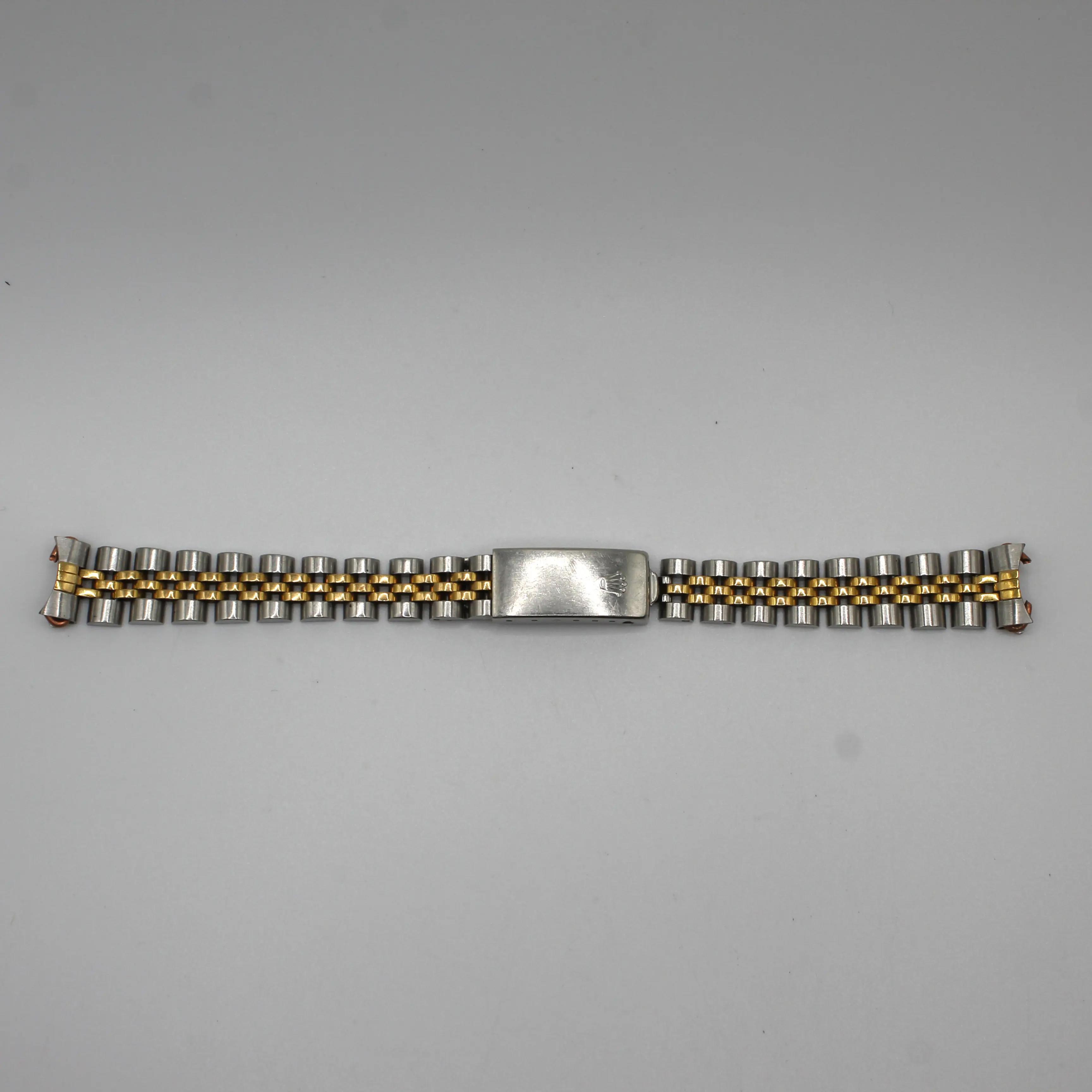 Rolex Jubilee 468B End Links Gold Steel 13MM Bracelet for 26MM