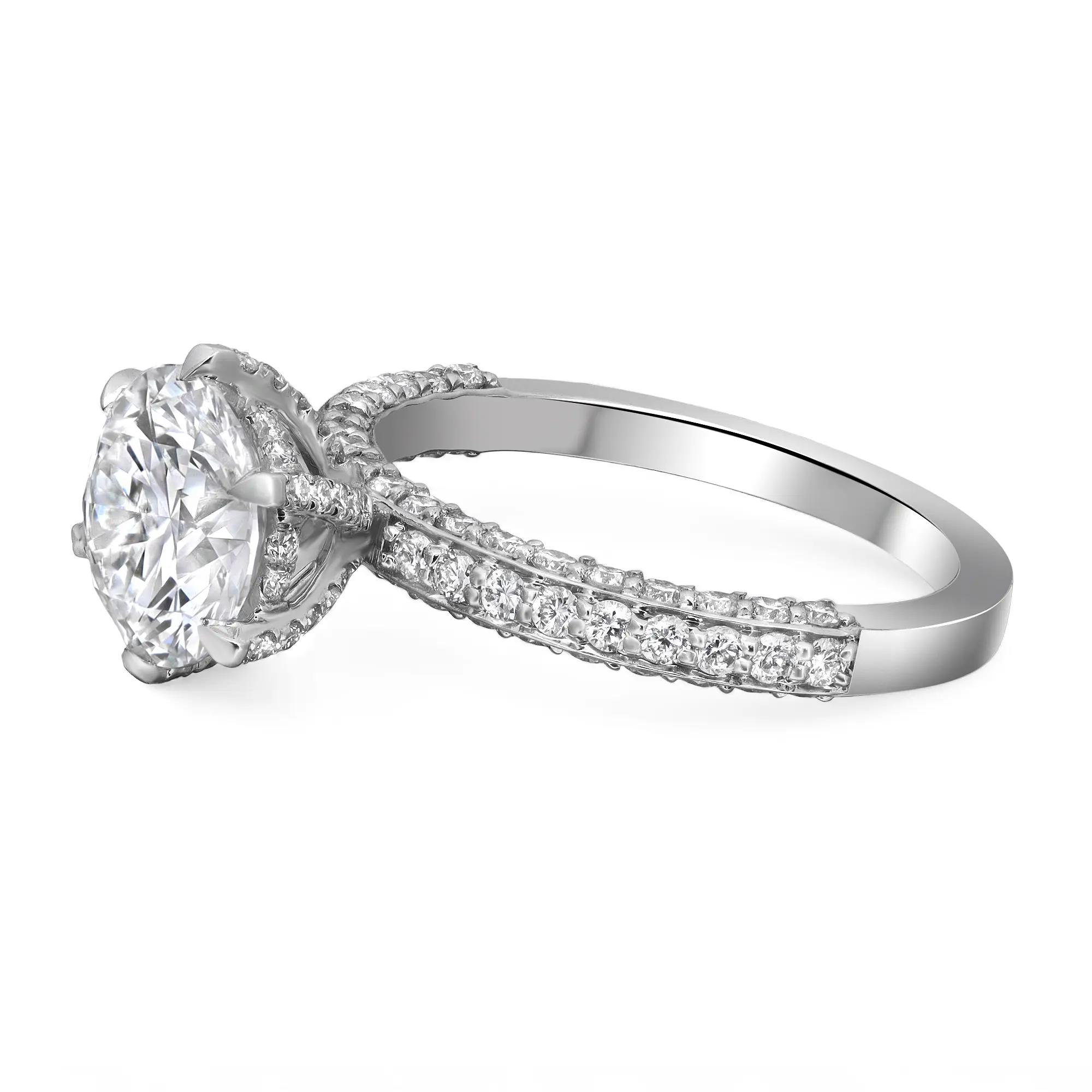 4th image of Rachel Koen 045659 Engagement Ring with Diamonds, New condition