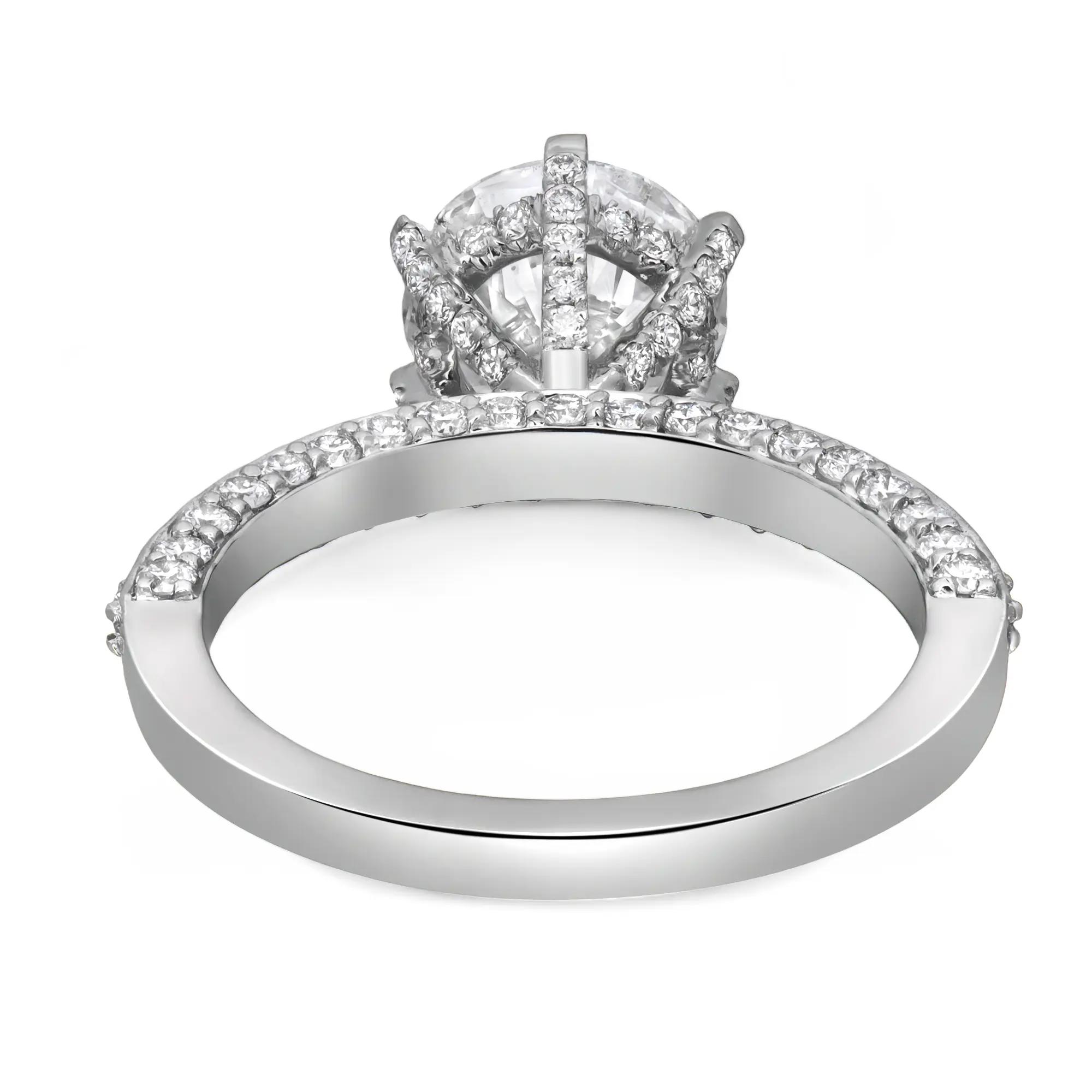 5th image of Rachel Koen 045659 Engagement Ring with Diamonds, New condition