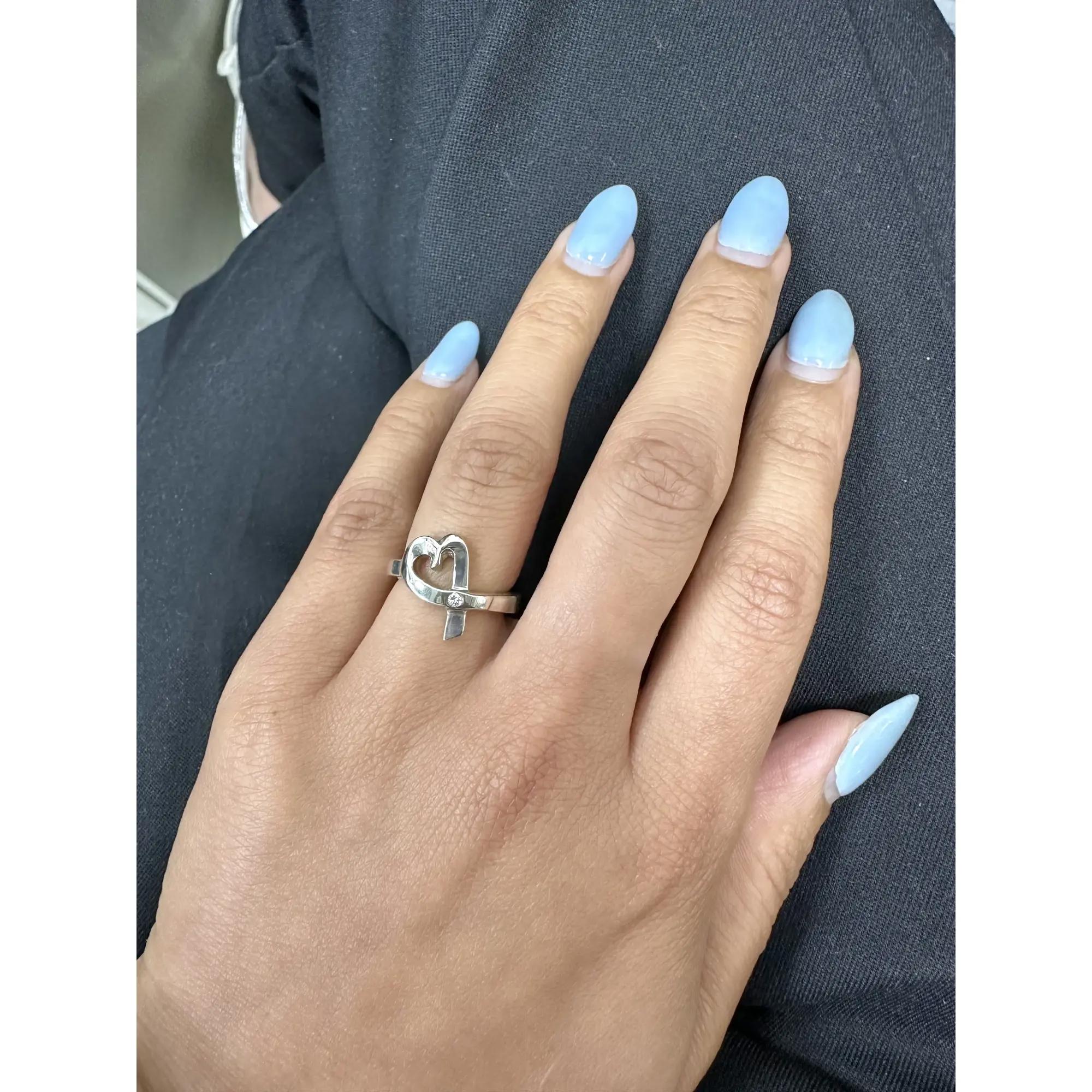 5th image of Tiffany & Co. 028768 Ring with Diamonds, PreOwned condition