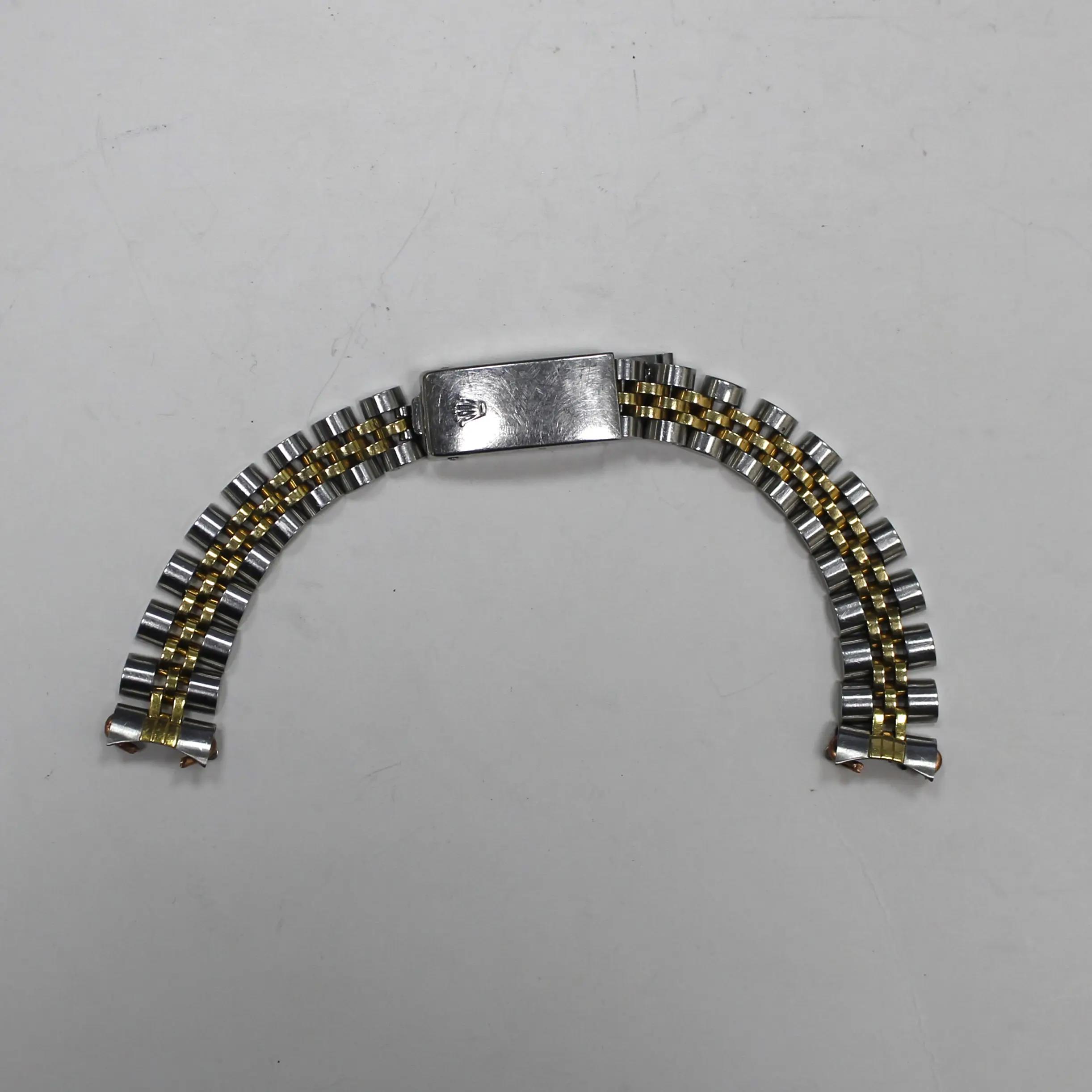 Rolex Jubilee 468B End Links Gold Steel 13MM Bracelet for 26MM