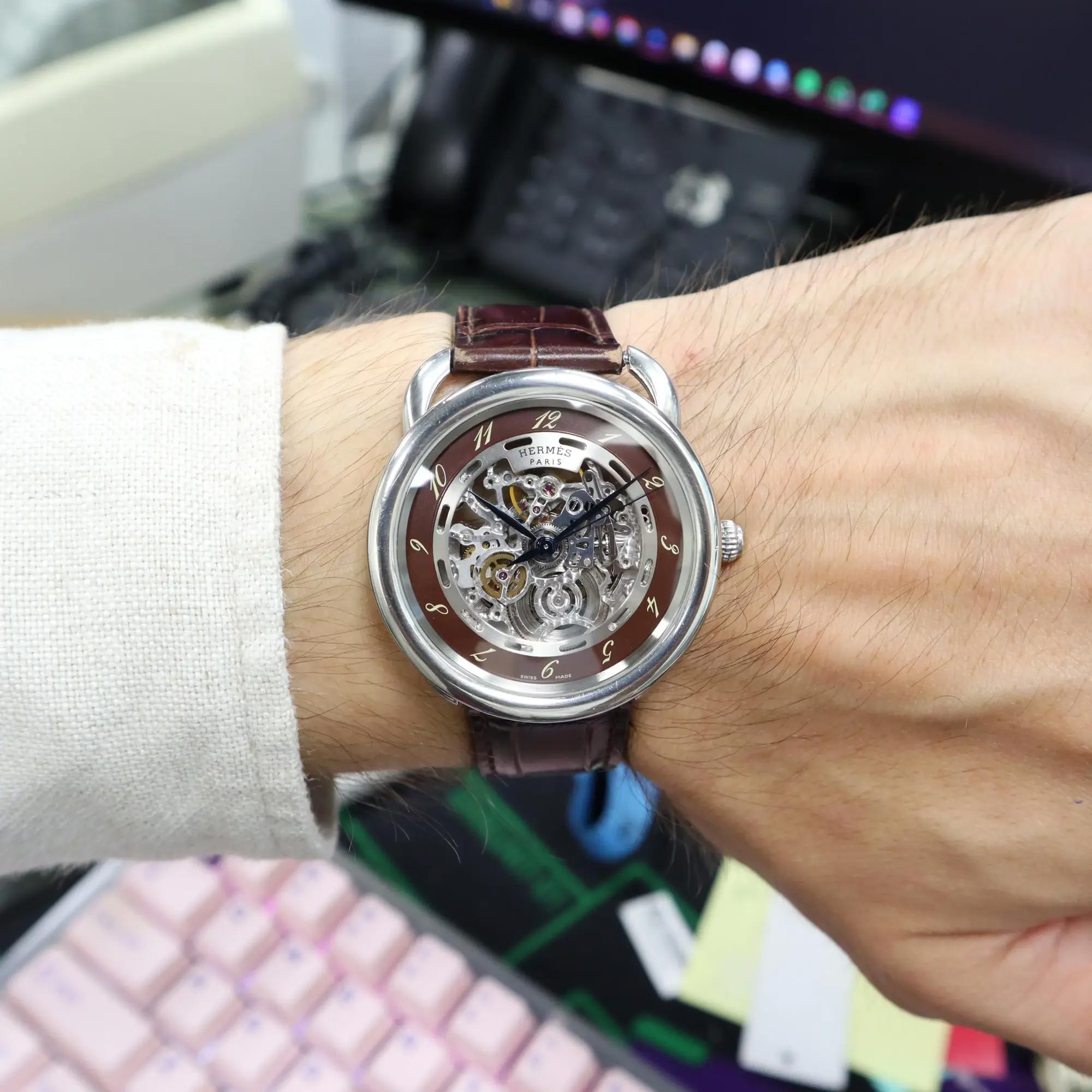 Hermes AR6.710 Arceau Squelette 41MM Steel Skeleton Automatic