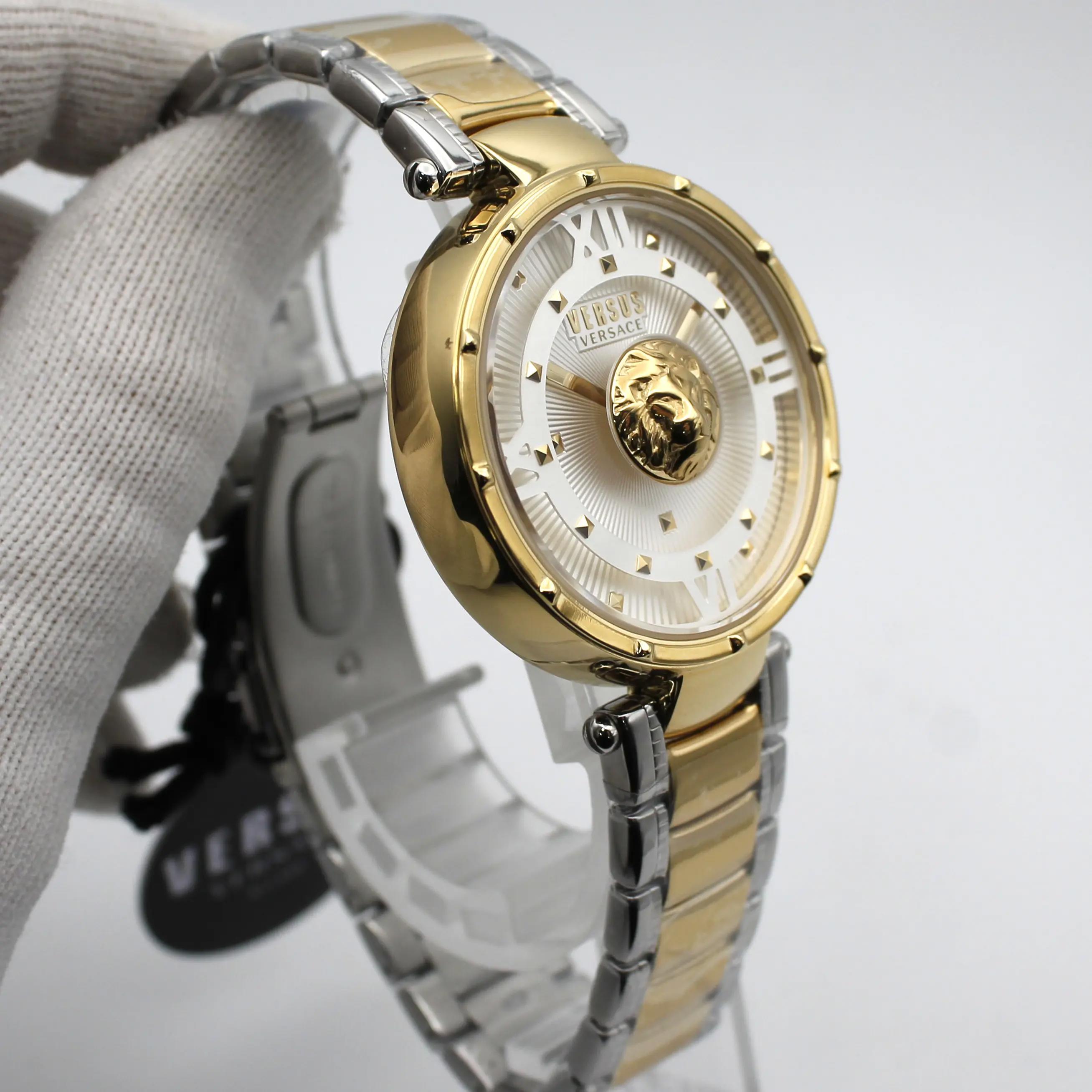 VERSUS VERSACA ゴールド Versus Versace Palestro Men's 45mm Strap Watch - Gold Tone/Black