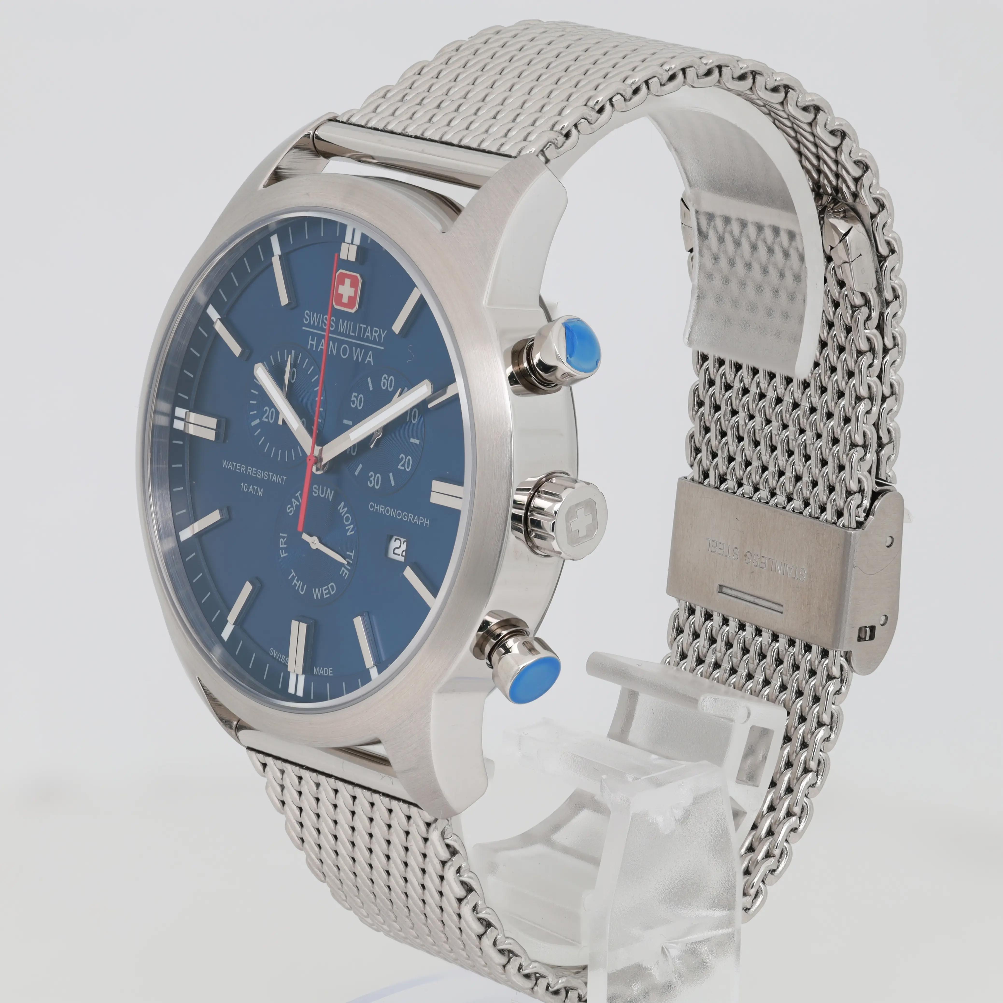 【神奈川限定】W120×D30×H240 Swiss Military Hanowa Stainless-Steel Blue Dial Quartz Mens Watch