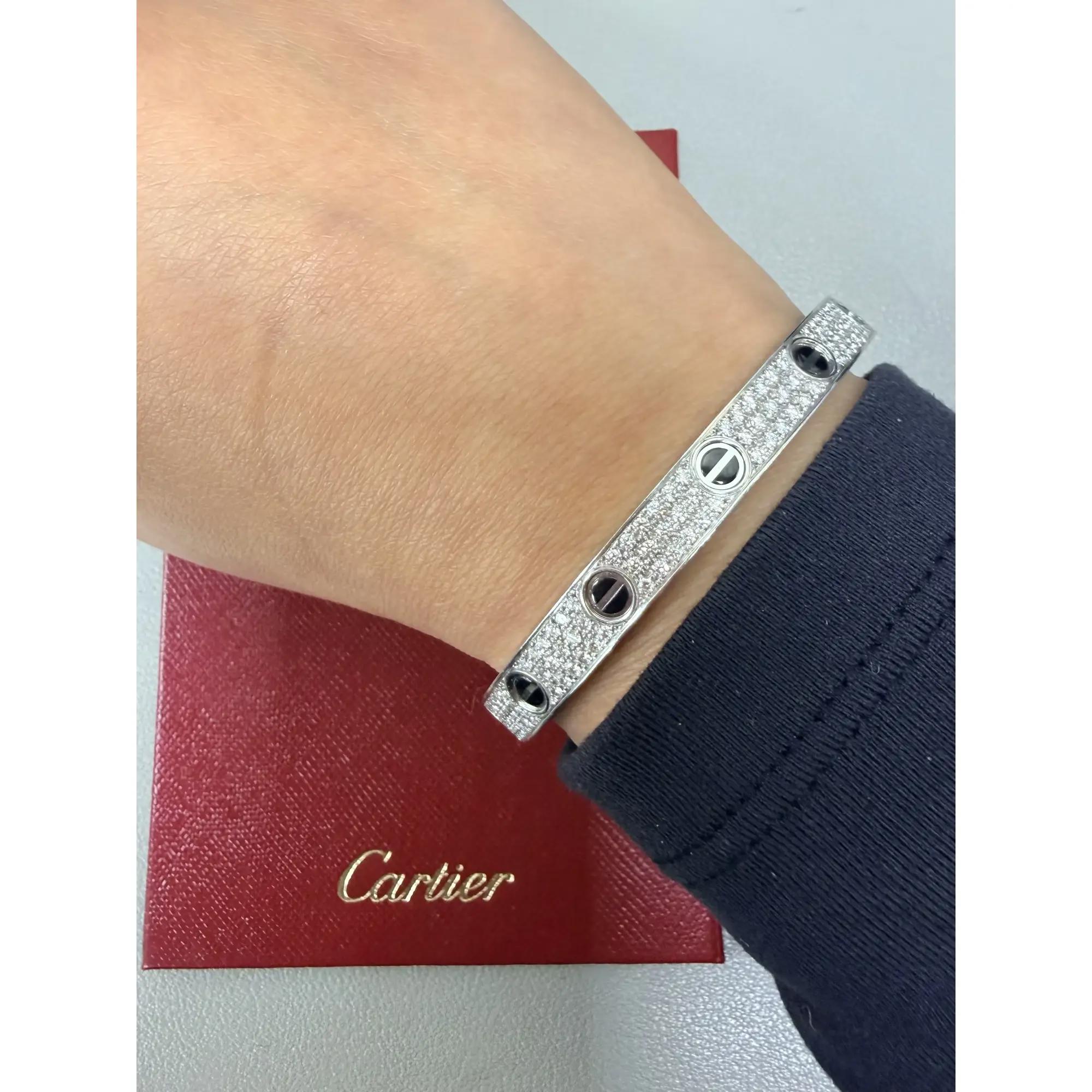 4th image of Cartier CRN6032415 Bracelet with Diamonds, PreOwned condition