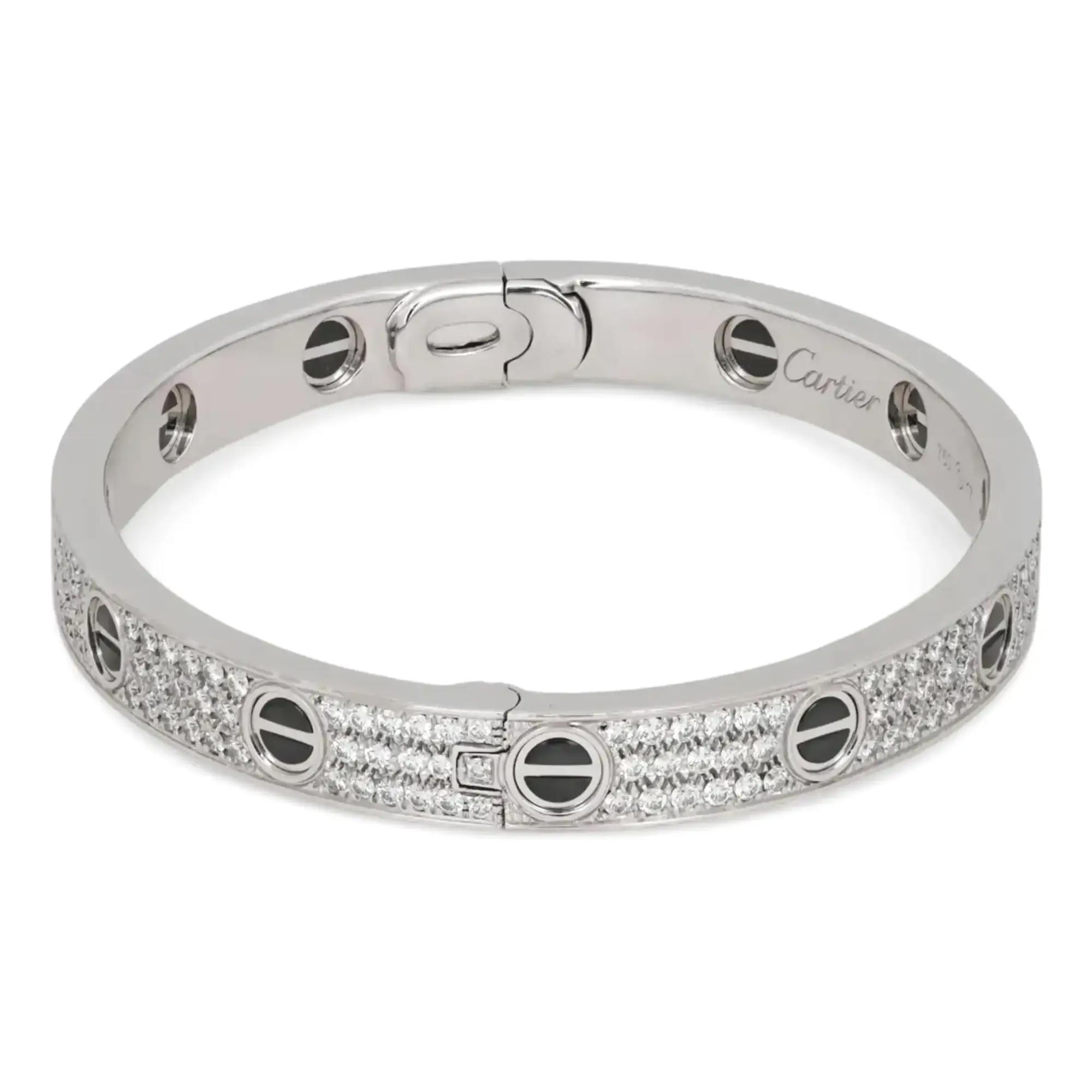 2nd image of Cartier CRN6032415 Bracelet with Diamonds, PreOwned condition