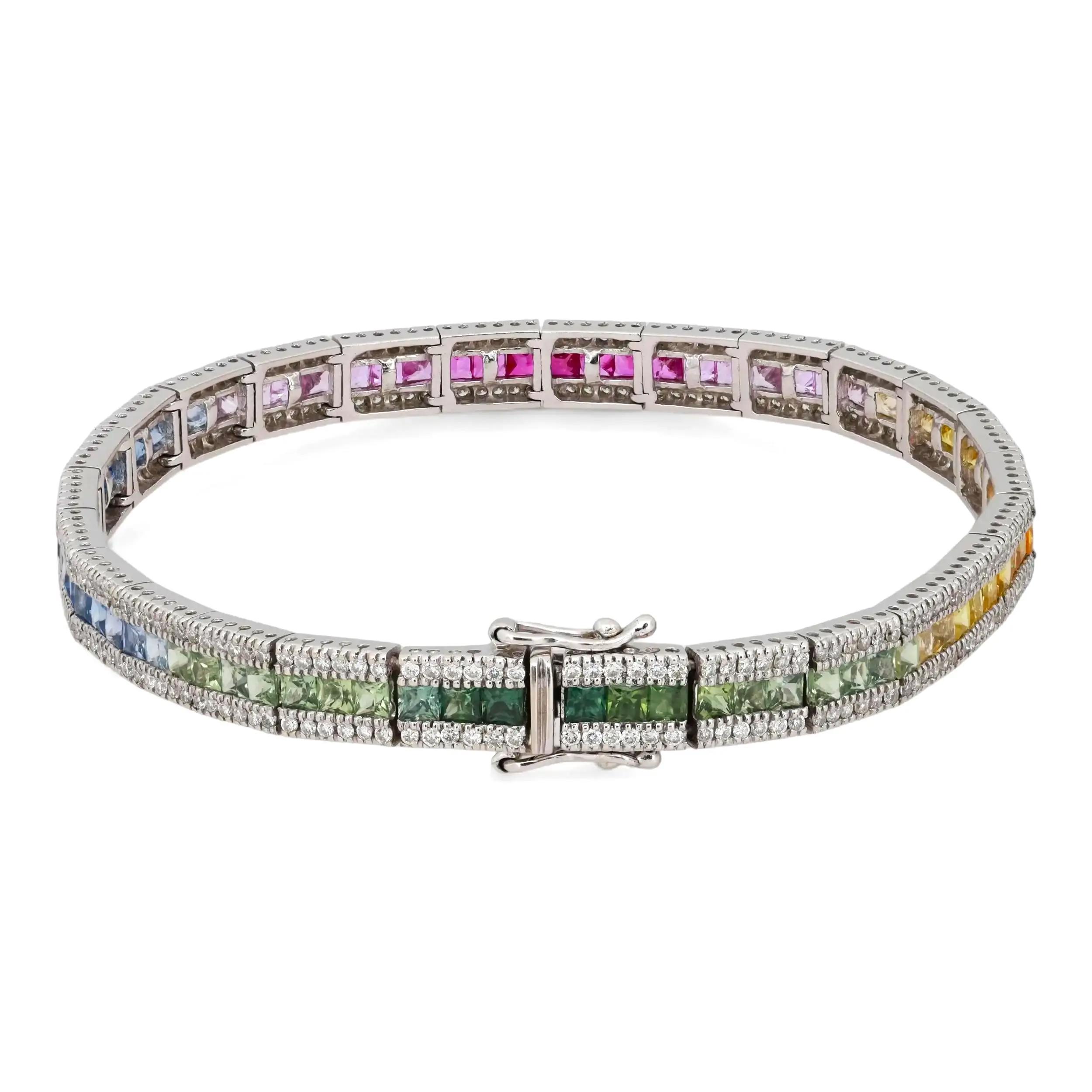 5th image of Rachel Koen 046601 Bracelet with Diamonds & Gemstones, Unworn condition