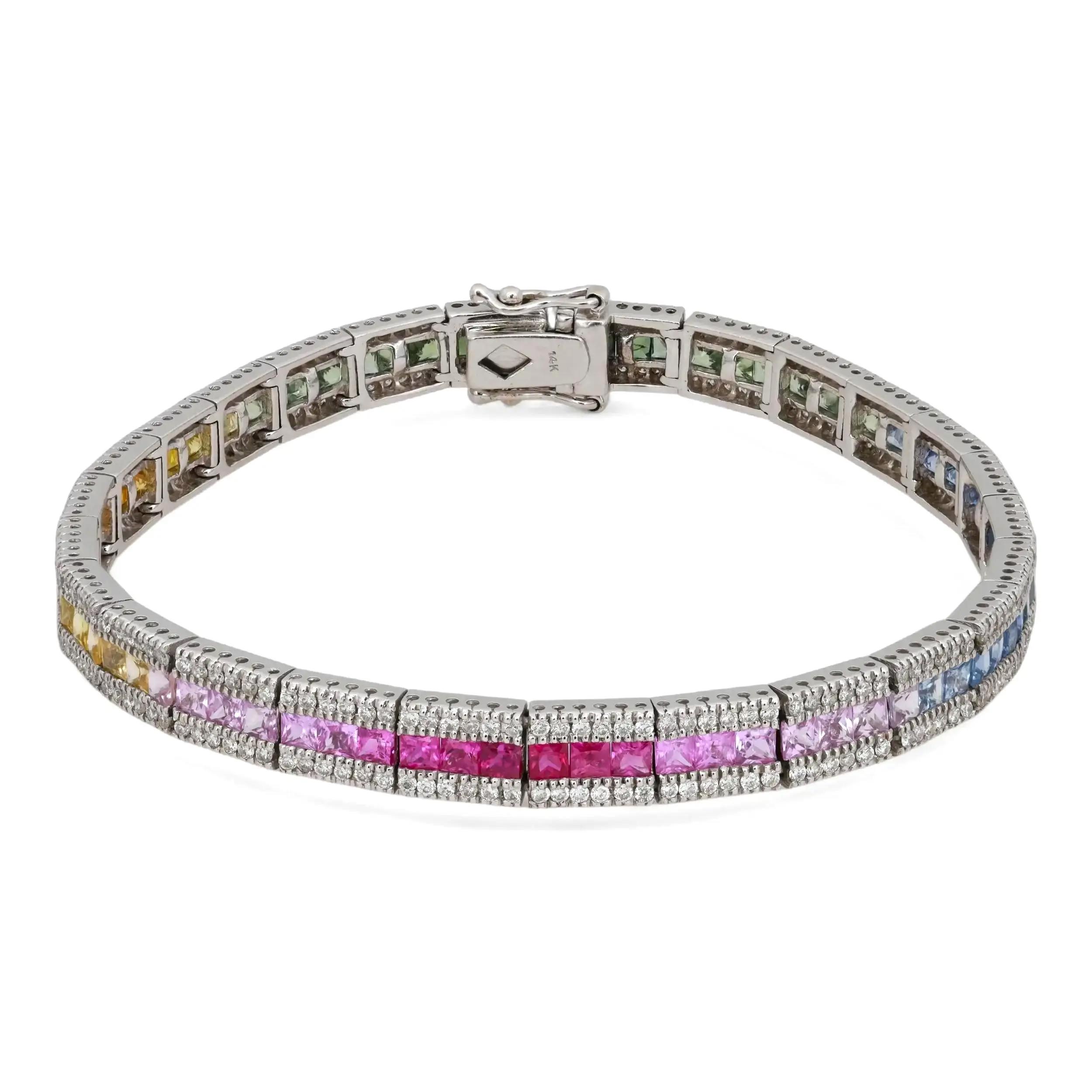 1st image of Rachel Koen 046601 Bracelet with Diamonds & Gemstones, Unworn condition