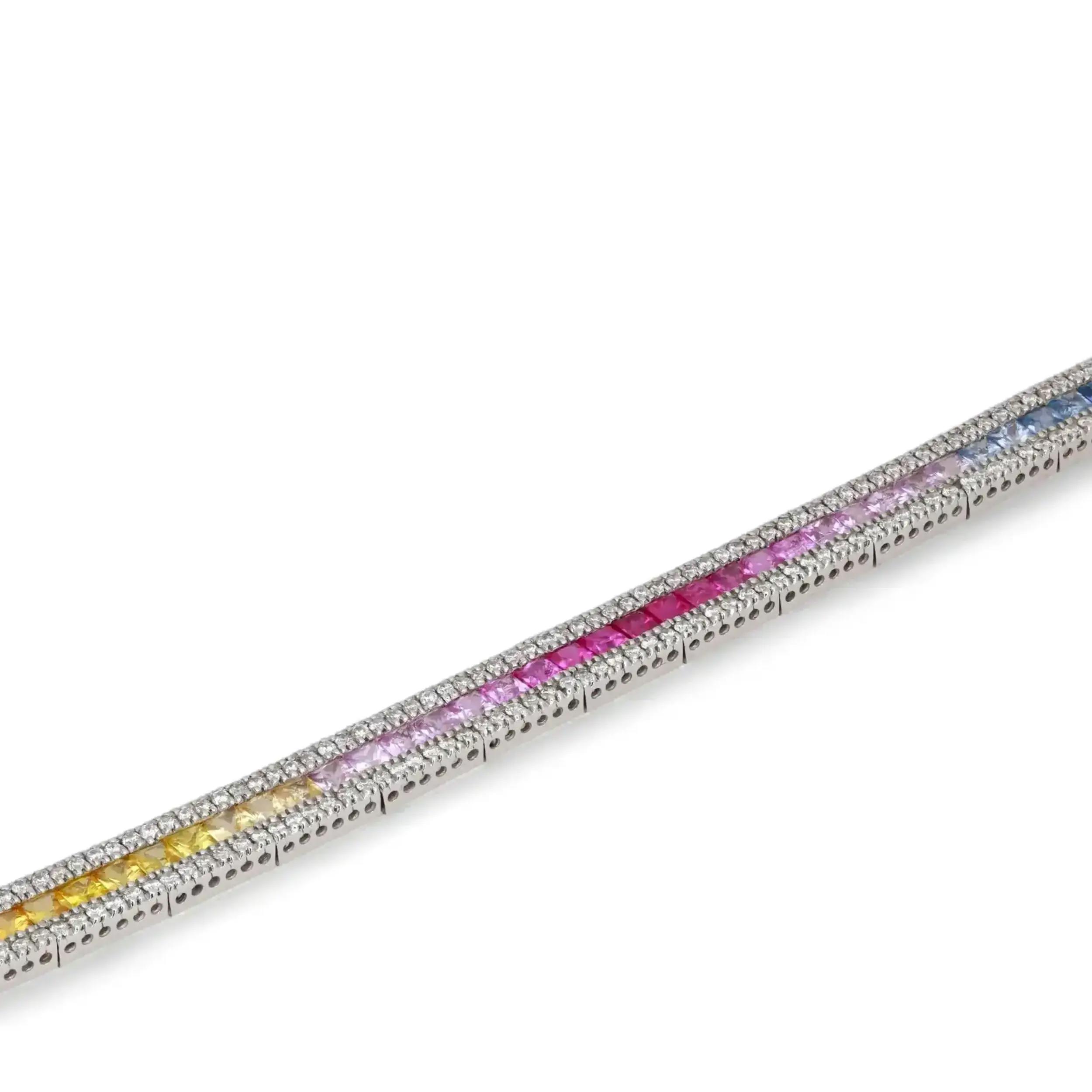 4th image of Rachel Koen 046601 Bracelet with Diamonds & Gemstones, Unworn condition