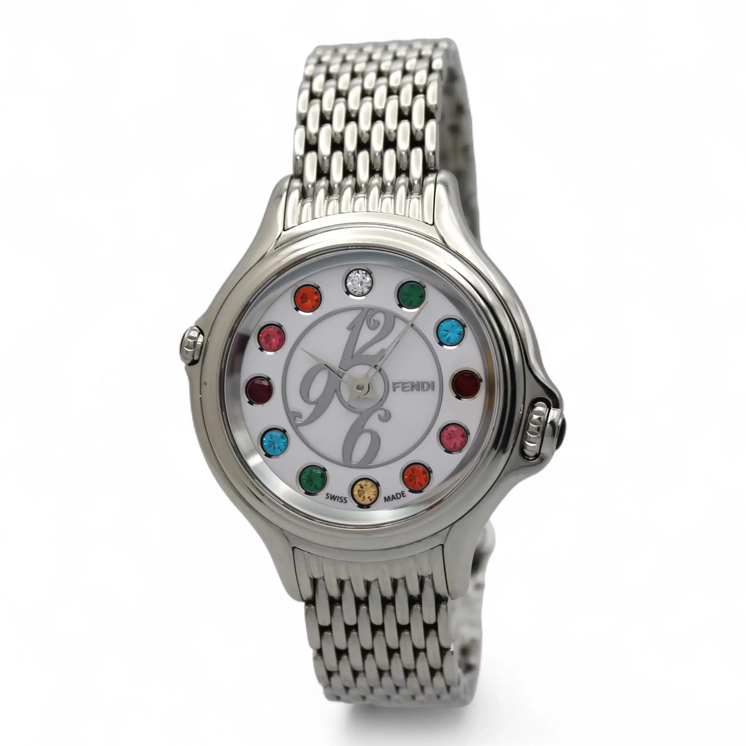 Fendi Crazy Carats Rotating Gems 38MM Ladies Steel Watch | eBay