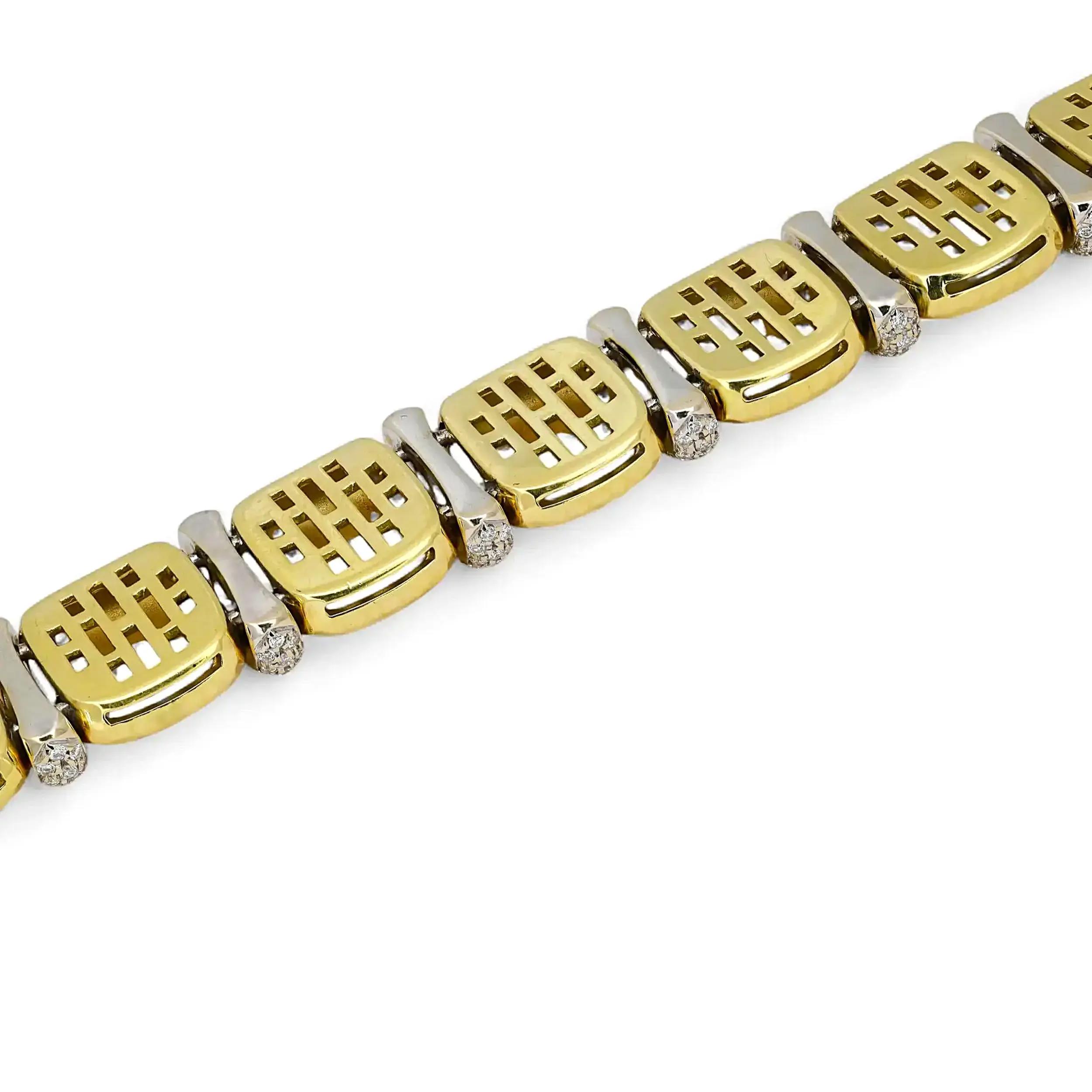3rd image of Roberto Coin 046836 Bracelet with Diamonds, PreOwned condition