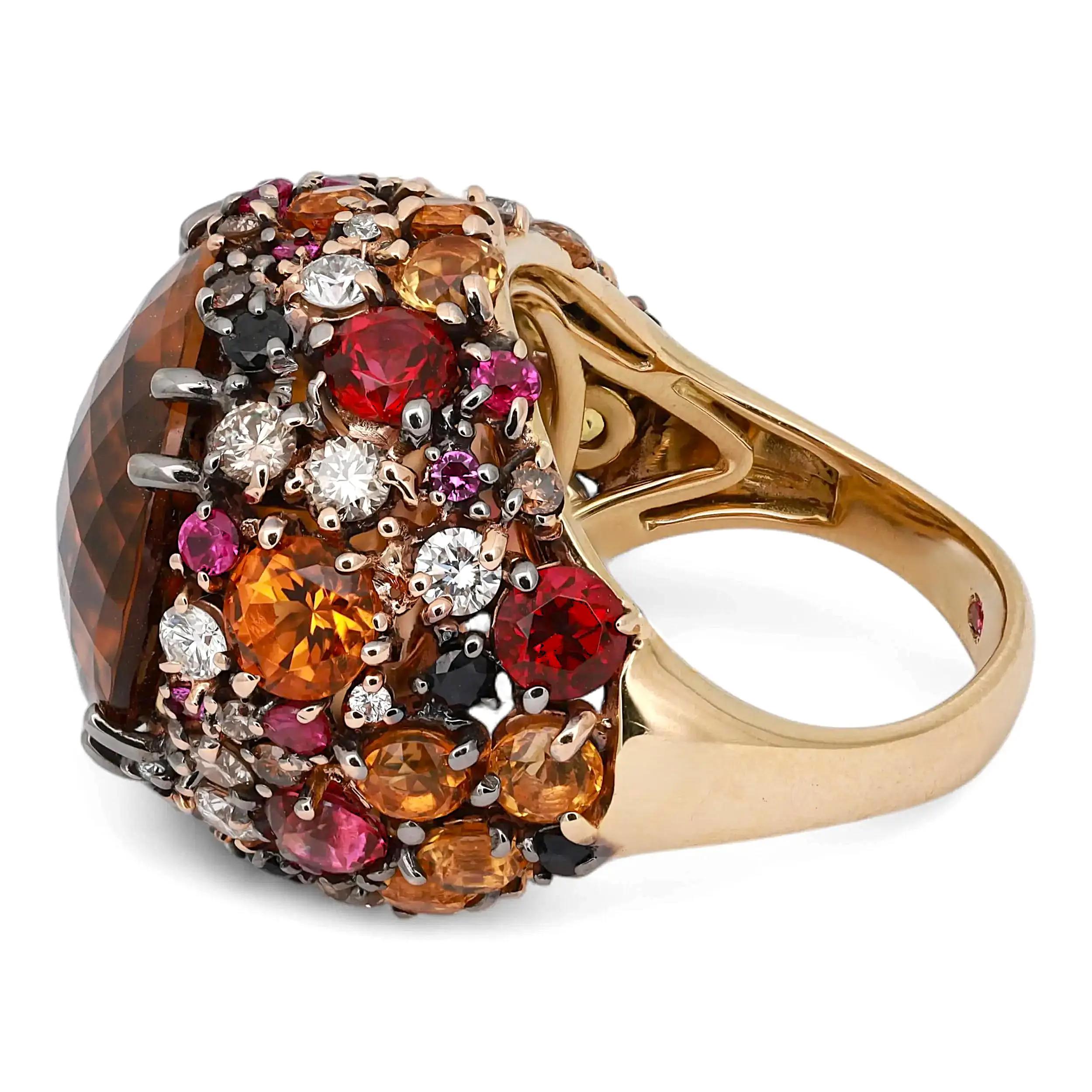 3rd image of Roberto Coin 046832 Ring with Diamonds & Gemstones, PreOwned condition