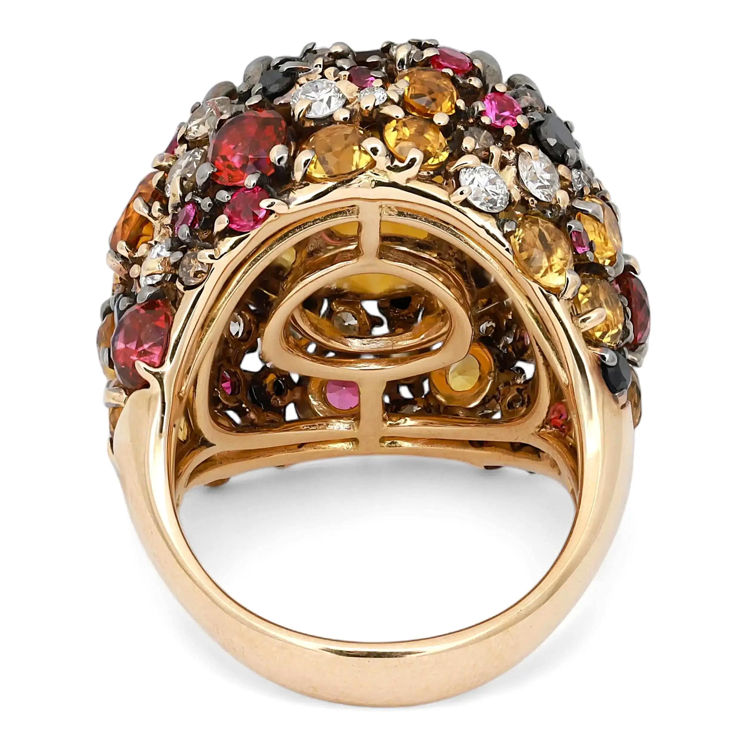 4th image of Roberto Coin 046832 Ring with Diamonds & Gemstones, PreOwned condition