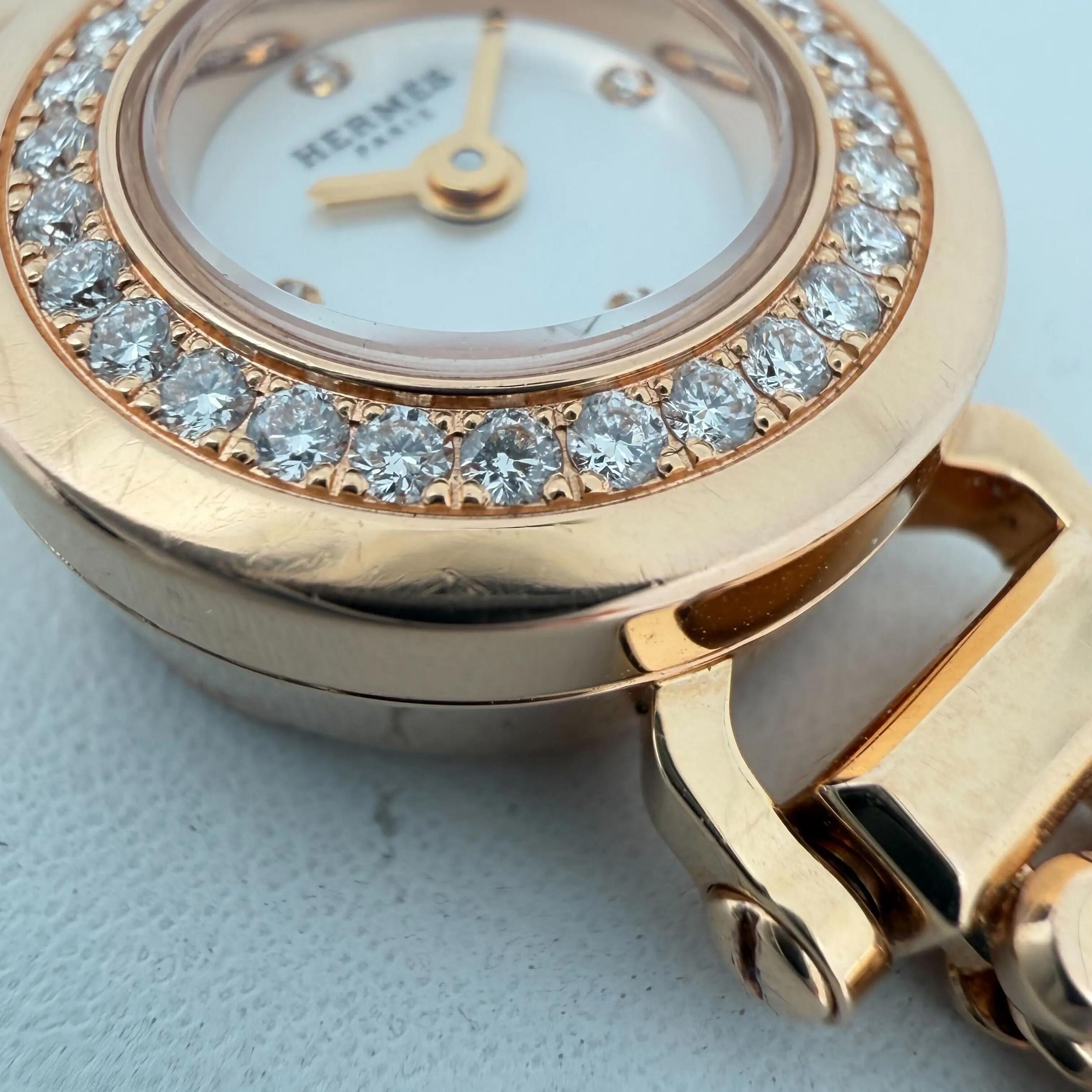 Hermes FG7.171 W054184WW00 Faubourg Polka 15mm 18K Rose Gold