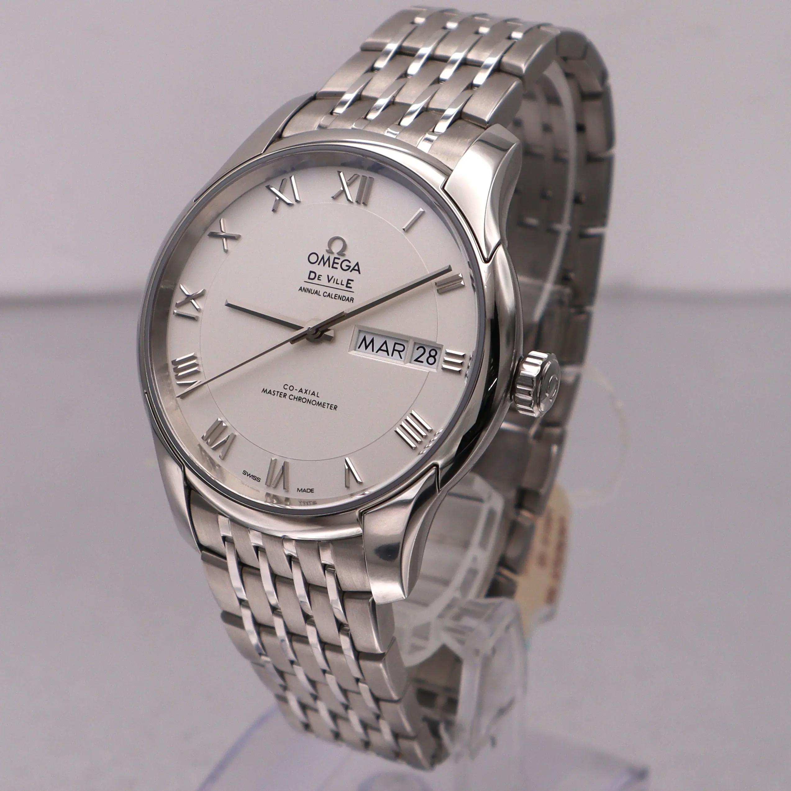 時計 OMEGA De Ville Omega De Ville Hour Vision 41mm Steel White Dial Men Watch 433.10