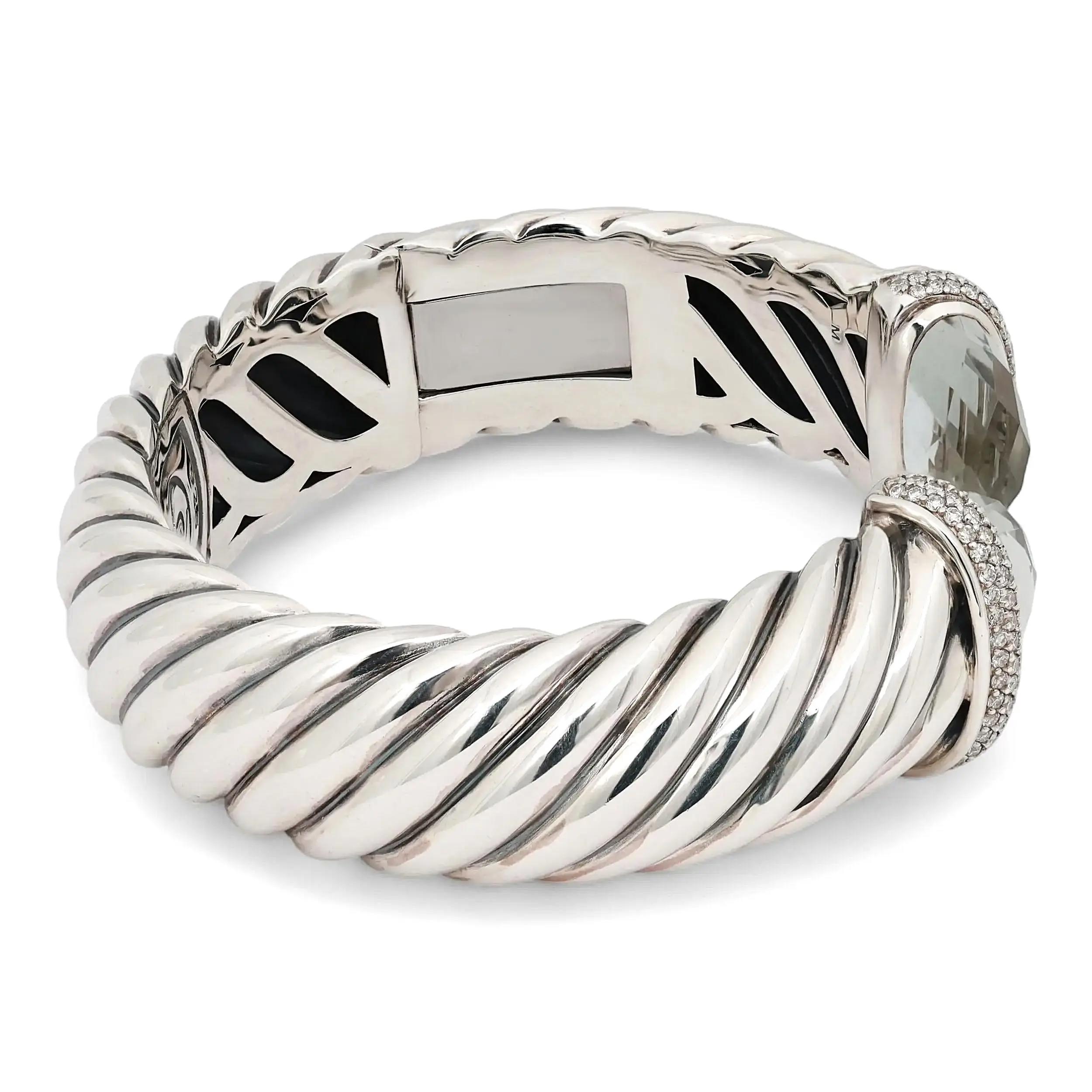 2nd image of David Yurman 047039 Bracelet with Diamonds & Gemstones, PreOwned condition