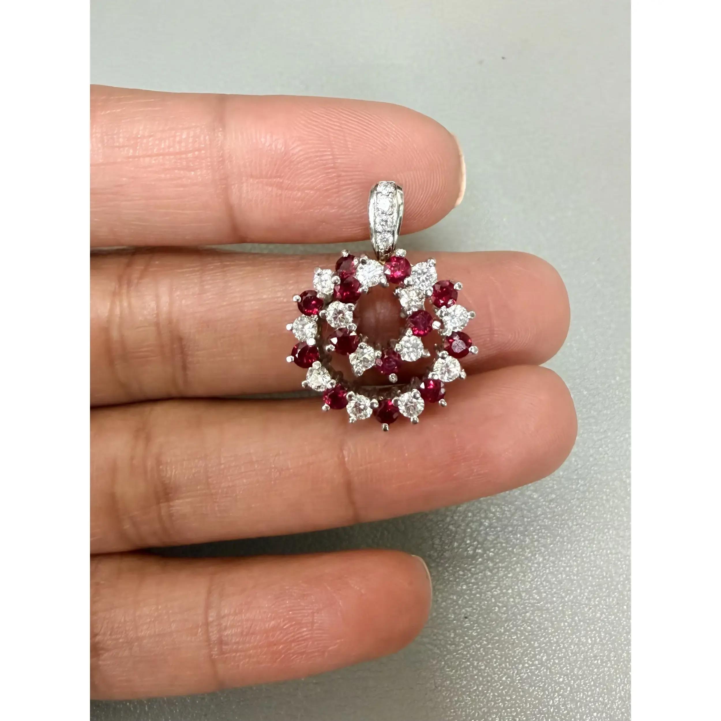 4th image of Rachel Koen 047011 Necklace with Diamonds & Gemstones, PreOwned condition