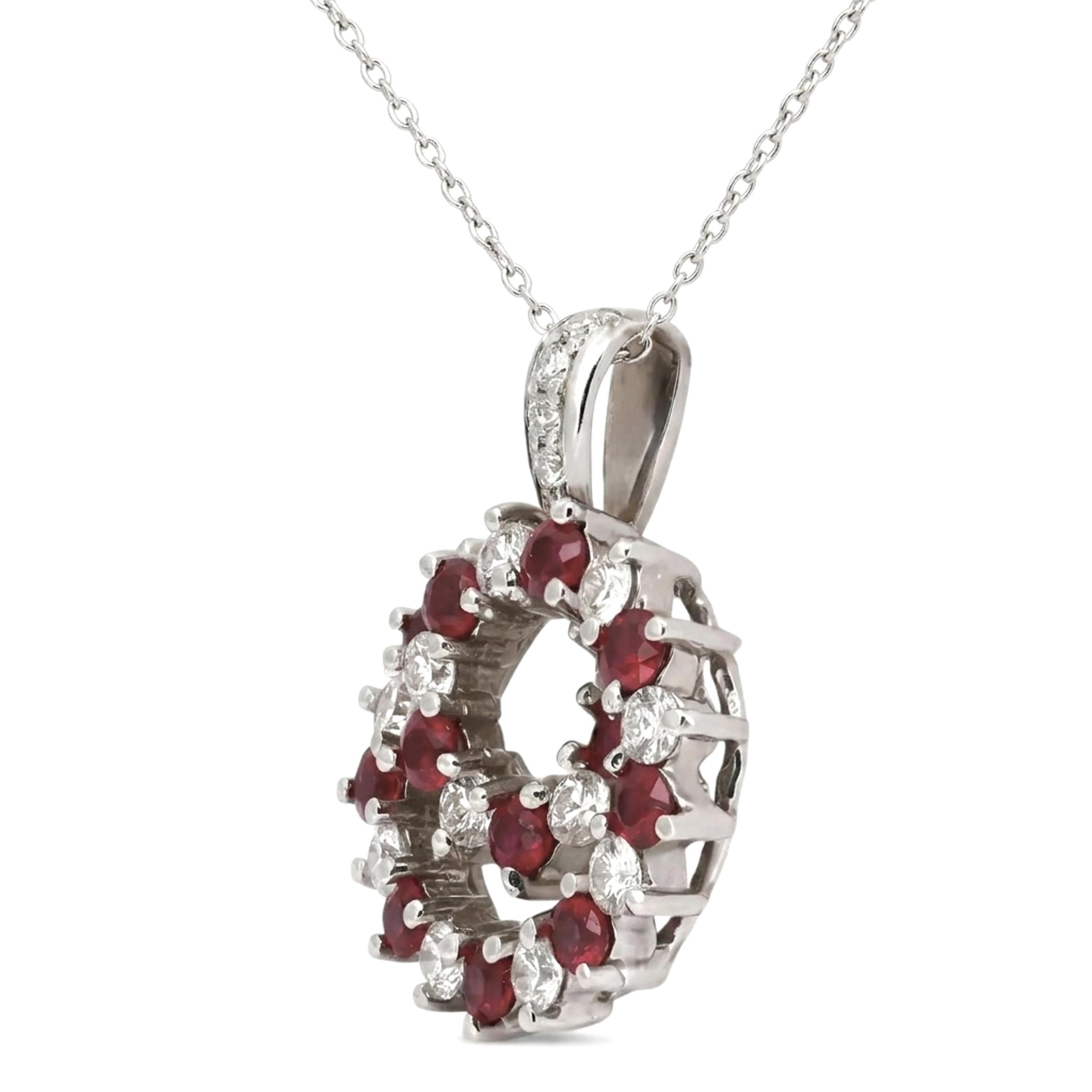 2nd image of Rachel Koen 047011 Necklace with Diamonds & Gemstones, PreOwned condition